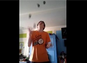 Fastest Time To Recite First 110 Digits Of Pi While Juggling Five Balls