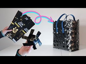 Upcycled coffee bags ☕ Coffee bag weaving tutorial