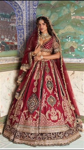 beautiful bridal lehenge 🥀💯# indian bridal outfits designs #shorts