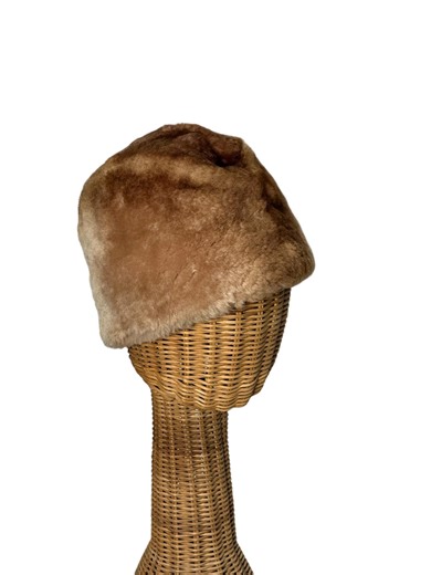 Vintage Fur Hat Russian Style With Quilted Lining Size 23 - Etsy