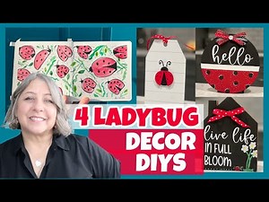 Ladybug Home Decor DIYS | DOLLAR TREE DIY | #learnwithlisa