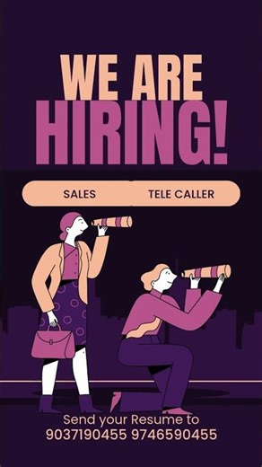 HIRING SALES STAFF AND TELE CALLER CONTACT -9037190455 9746590455