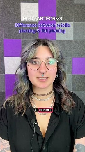 Helix Piercing vs Flat Piercing