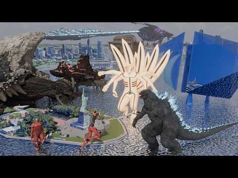 Monster Size Comparison | View from the sky