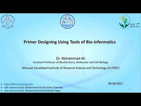 Primer Designing by Using Different Bioinformatics Tools (Webinar)
