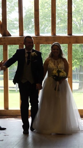 Bride & Groom Walk Up The Aisle