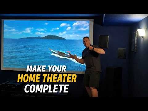 Looks as good as a giant TV! Complete your home theater with this Elite Screens Edge Free screen