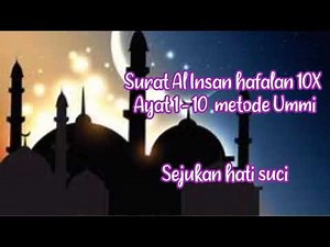 AL-INSAN LETTER 1-10 10X UMMI MEMORIZATION METHOD