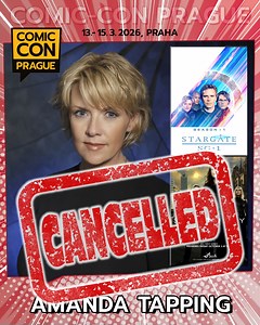 🇨🇿 Bohužel jsme obdrželi zprávu, že Amanda Tapping se Comic-Conu Prague 2026 kvůli natáčení přece jen nezúčastní, jak sama vysvětluje v přiloženém videu. Zároveň už ví, že její pracovní závazky jí nedovolí dorazit ani na Comic-Con Prague 2027. 😢👎 Na druhou stranu nás velmi těší, že slíbila účast na letošním Comic-Con Brno & Junior 2026! Spuštění prodeje fotografování, autogramů a další podrobnosti o setkání s touto legendární herečkou vyhlížejte hned po spuštění prodeje vstupenek CCBJ během