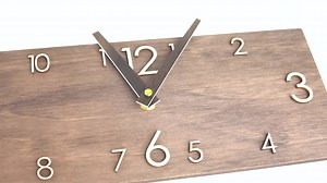 Personalized Rectangular Wooden Wall Clock, Farmhouse Wood Wall Clock, Modern Minimalist Large Wall Clock, Rustic Vintage Wall Clock - Etsy
