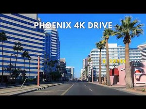Phoenix 4K Driving Tour | Drive Through Downtown Phoenix