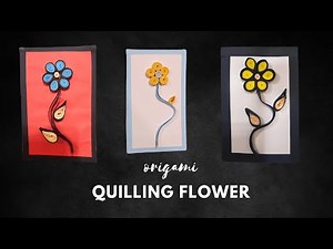 How to Make a simple Flower with Quilling | Easy Paper Decoration Art"
