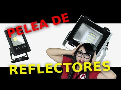 Comparacion de 2 tipos de reflectores luz LED