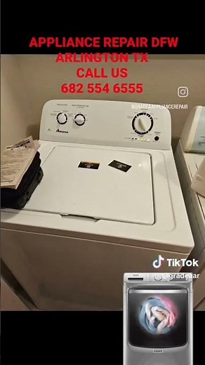 Amana washer inlet valve replacement #appliancerepair #dfw #washerrepair