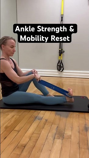 Ankle Strength & Mobility Reset Resistance Band Routine #katyaacrobat #anklestability