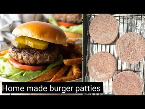Homemade patties ll How to store burger patties for a long time