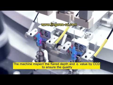 Automatic Assembly Machine For Safety IV Cannula With Wing With Injection Port