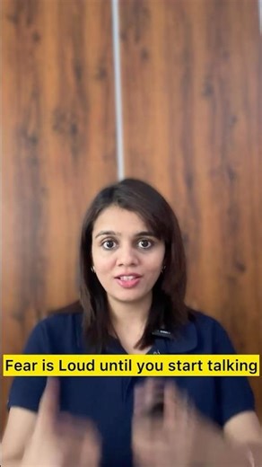 Fear is the loudest voice in the room — until you start talking.” 🎤