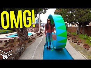 BACK TO BACK MINI GOLF HOLE IN ONE AND CRAZY HOLES!