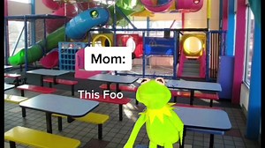 Haaa yes the McDonald’s play place, the sweet smell of fried food and little kid germs... #kermitthepuppet #mcdonalds #kermitthefrog