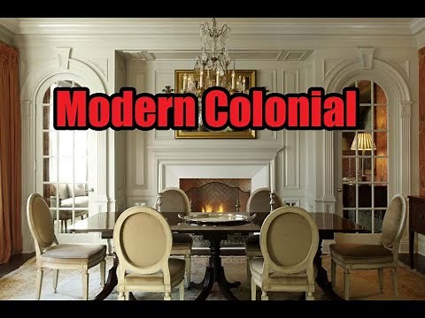 Modern Colonial Home Interior.