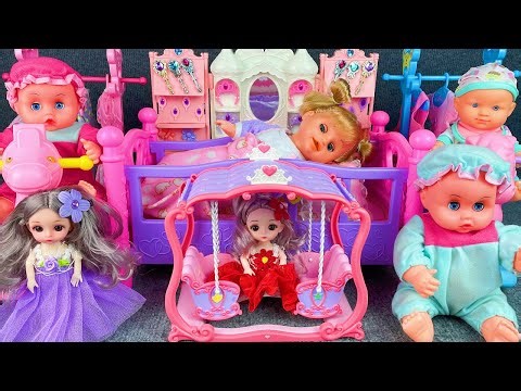 10 Minutes Satisfying with Unboxing Pink Doll Play Set Review Toys | ASMR