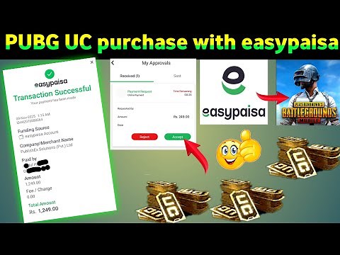 How to purchase UC for Pubg Mobile | Buy Pubg UC with Easypaisa App and Jazzcash account | Midasbuy
