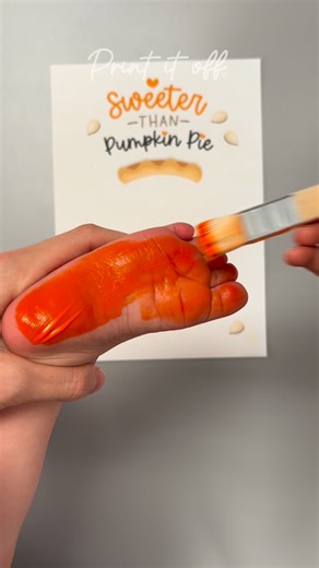 Handprint + Footprint Art Craft | 🥧 Sweeter than pumpkin pie… and way cuter too! 👣 This footprint craft is the perfect fall keepsake — quick to make, easy to love, and full... | Instagram
