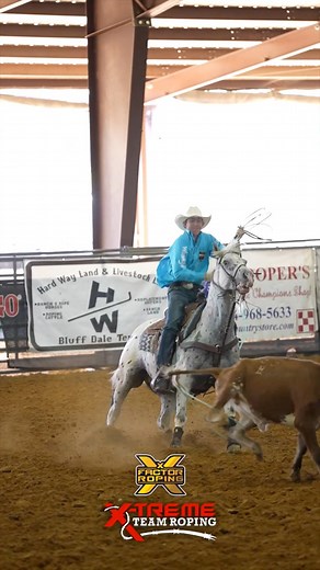 He’s been roping in the Open Ropings for quite some time now, but Nicky Northcott proved he’s ready for the Pro Rodeos this weekend. Round 4 of the X-Treme Team Roping Stephenville Shootout Open was set up like Prescott, AZ. #watchlearnwin #earnit #teamroping #prescott #roping 377 Arena LLC | X Factor Roping