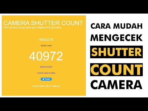 Cara Cek SC Shutter Count Kamera DSLR Mirrorless Melalui Website dengan Mudah dan Cepat