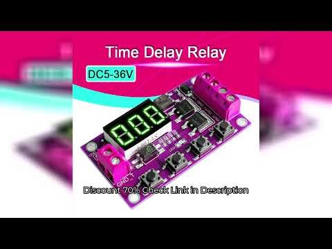DC5-36V Dual MOS LED Digital Time Delay Relay Trigger Cycle Timer Delay Switch Circuit Board Timing