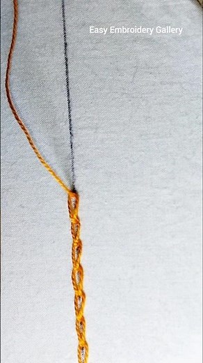 Learn Chain Stitch Embroidery in 5 Minutes | How to Do Chain Stitch Embroidery #chainstitch