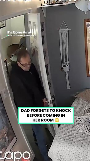 Dad didn't knock before walking in... 😳 #invasion #privacy #fatherdaughter #funnyreels | IGV