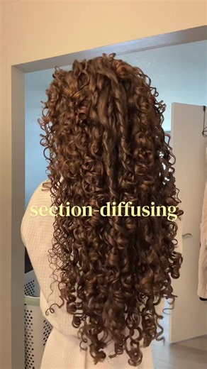 yall catch that loop? 😝 HIGHLY recommend trying this diffusing technique!!!! inspo from @Barbie Delle #curls #curlyhair #curlygirl #diffusing #curlyhairroutine
