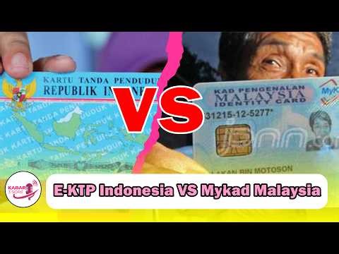 🛑 E-KTP Indonesia VS Mykad Malaysia