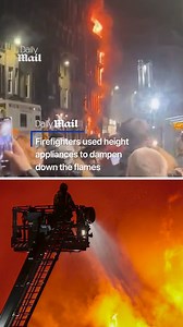 Building fire causes dome to collapse in Glasgow