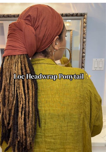 Achieve a Stunning Loc Headwrap Ponytail in Minutes