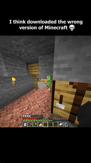 2K views | Minecraft : I Think Downloaded The Wrong Version Of Minecraft!☠️ #minecraft #minecraftbuilds #minecraftmemes #minecraftmobs #fblifestyle #FacebookGaming #fbreels #everyonefollowers #mojang | Dude dans | Facebook