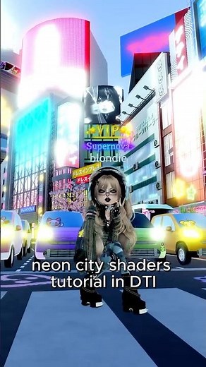 NEON CITY Shaders Tutorial for Dress to Impress #dresstoimpress