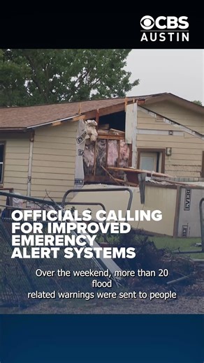 5.4K views · 39 reactions | Texas officials emphasize need for improved emergency alert systems after deadly storms Story: https://cbsaustin.com/news/local/texas-officials-emphasize-need-for-improved-emergency-alert-systems-after-deadly-storms# | CBS Austin | Facebook