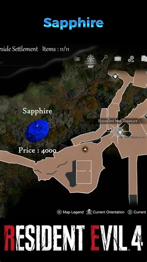 Sapphire Treasure | Chapter 1 Lakeside Settlement Treasure Location in Resident Evil 4 Remake #re4