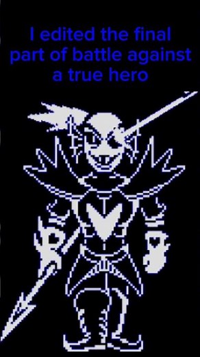 I edited the final part of battle against a true hero #undertale #undertalemusic #undyne #tobyfox