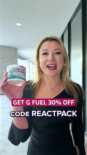 Get ENERGIZED for 30% OFF G FUEL with our Code: REACTPACK #gfuelenergy