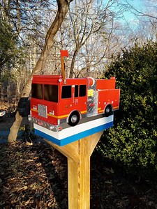 Firetruck Mailbox Replicating Stations Engine - Etsy Australia