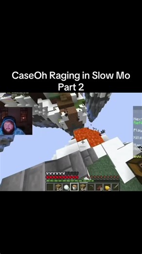 CaseOh Raging in Slow Mo Part 2 #caseoh #caseohgames #caseohraging #caseohclips #minecraft