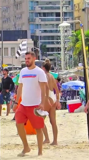 🇧🇷 BEACH WALK | Rio de Janeiro, Brazil #shorts