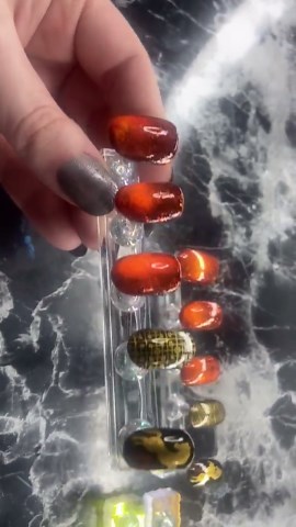 Set de clous acryliques Nouvel an chinois, manucure année du cheval 2026 - Etsy France