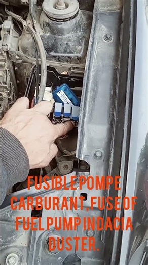 fusible pompe carburant, fuse of fuel pump in dacia duster.