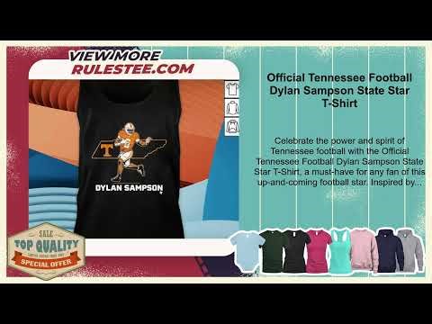 Official Tennessee Football Dylan Sampson State Star T-Shirt