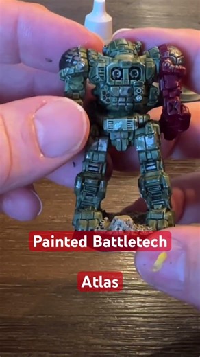 Painted my first Battletech figure ! - Atlas